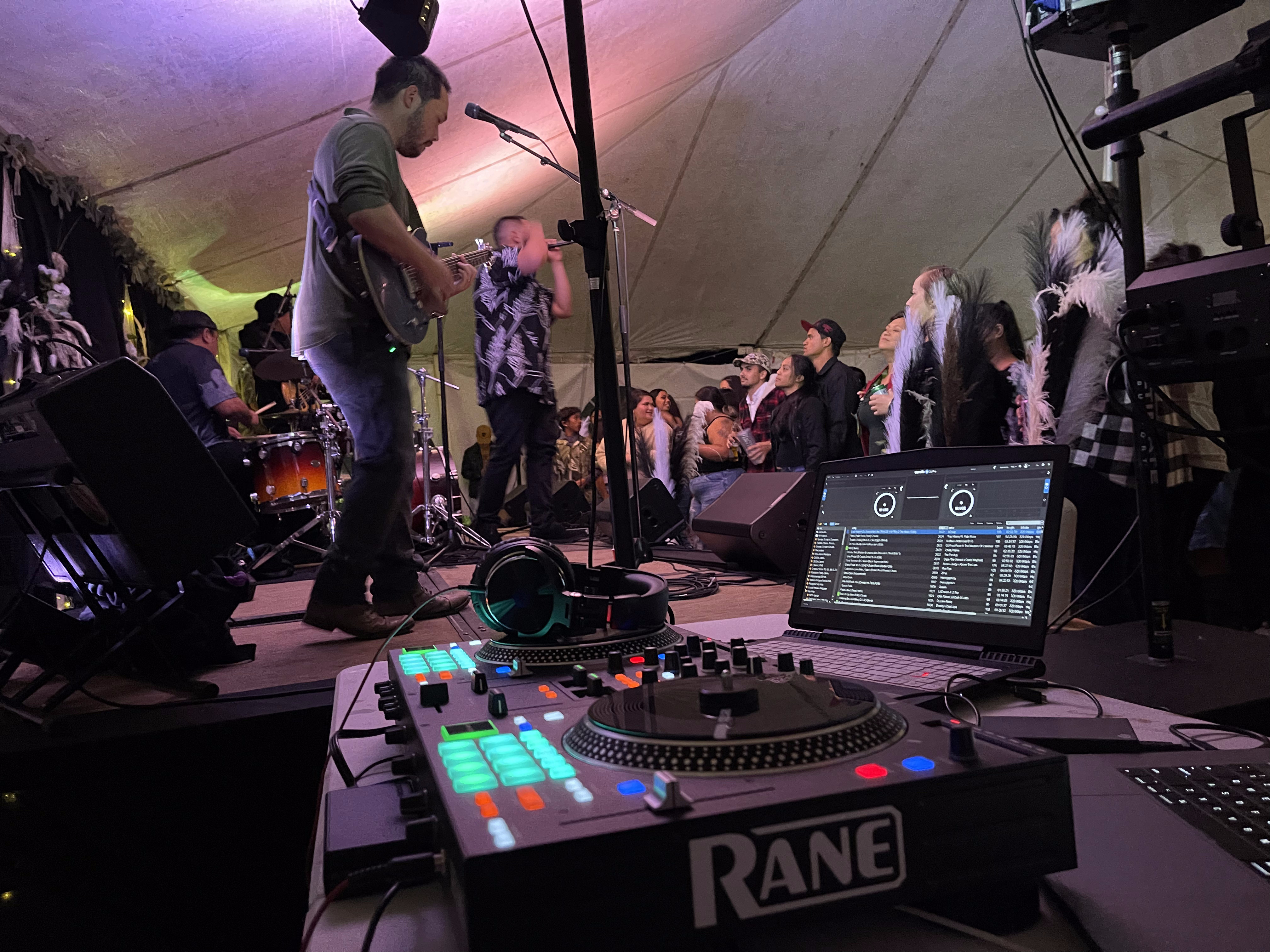 Live band on stage